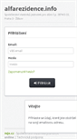 Mobile Screenshot of alfarezidence.cz
